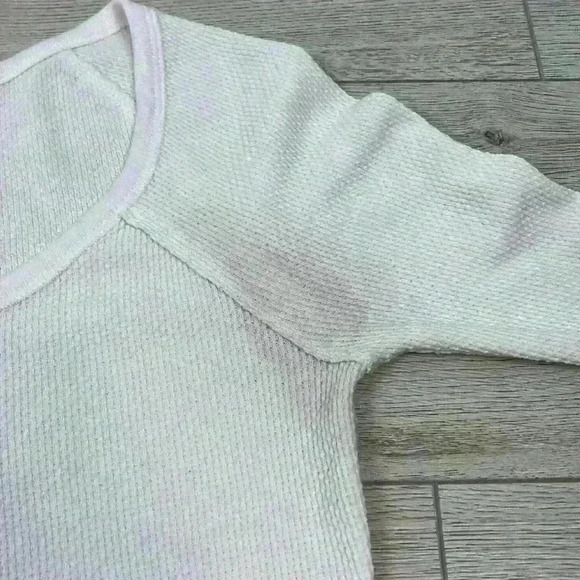 Free People White & Blue Button Top Size S - Picture 8 of 12